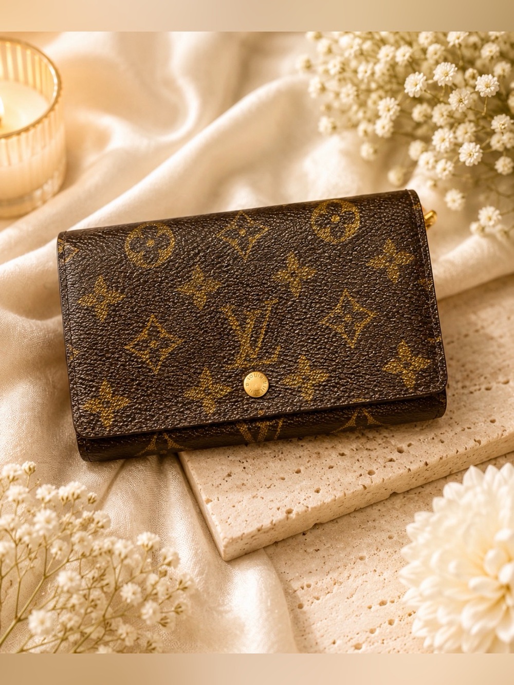Louis Vuitton Brown Monogram Compact Women’s Wallet